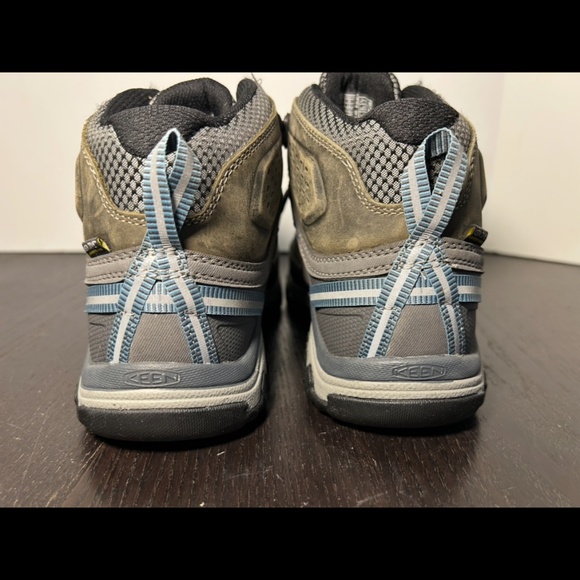 NWOB Keen Targhee III Waterproof Mid Hiking Shoes Magnet/Atlantic Blue Womans 7 - Picture 9 of 15
